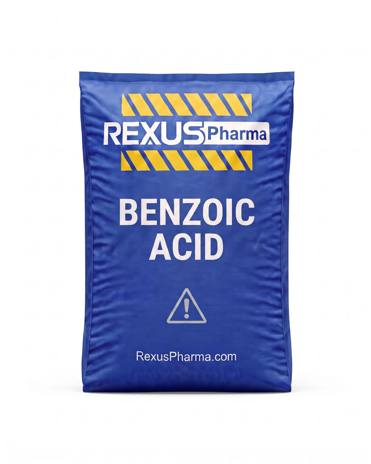 Benzoic Acid bag supplied and exported by Rexus Pharma Chem LLP, India