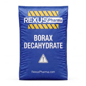 Borax Decahydrate bag supplied and exported by Rexus Pharma Chem LLP, India