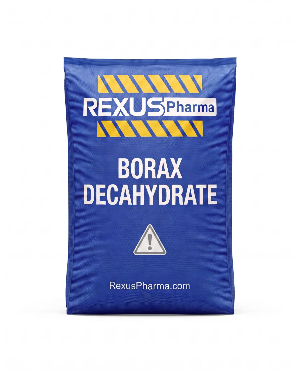Borax Decahydrate bag supplied and exported by Rexus Pharma Chem LLP, India