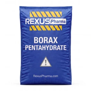 Borax Pentahydrate bag supplied and exported by Rexus Pharma Chem LLP, India