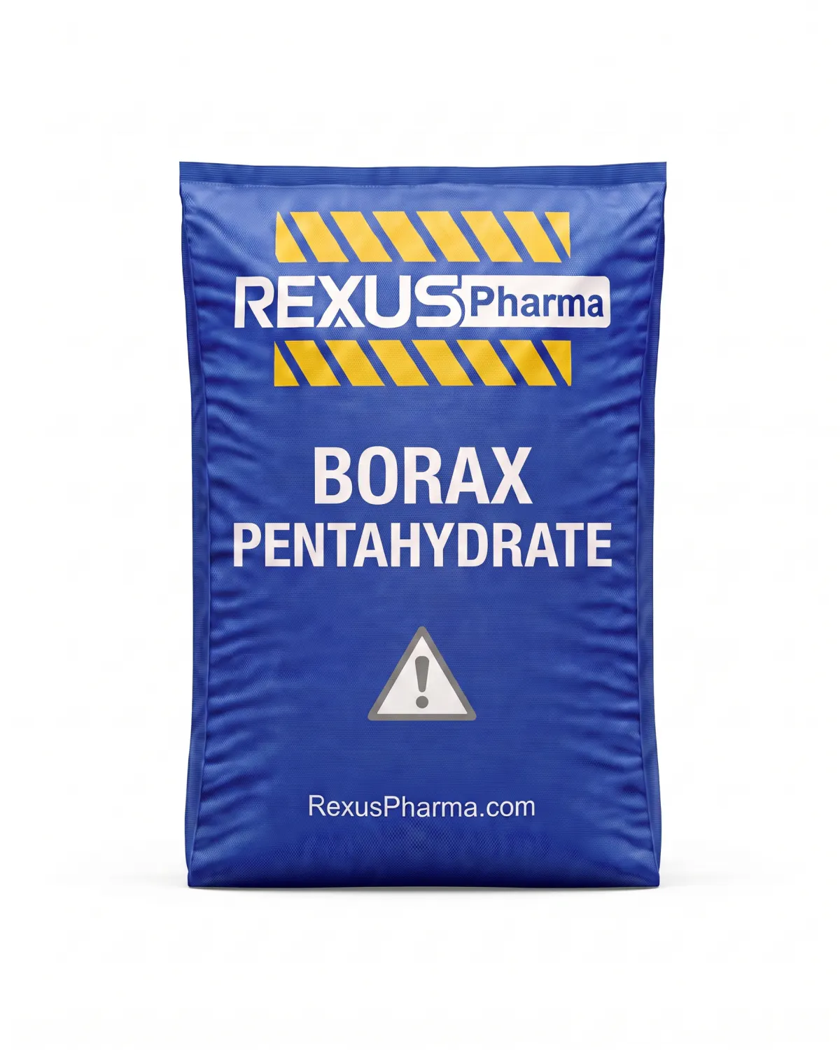Borax Pentahydrate bag supplied and exported by Rexus Pharma Chem LLP, India