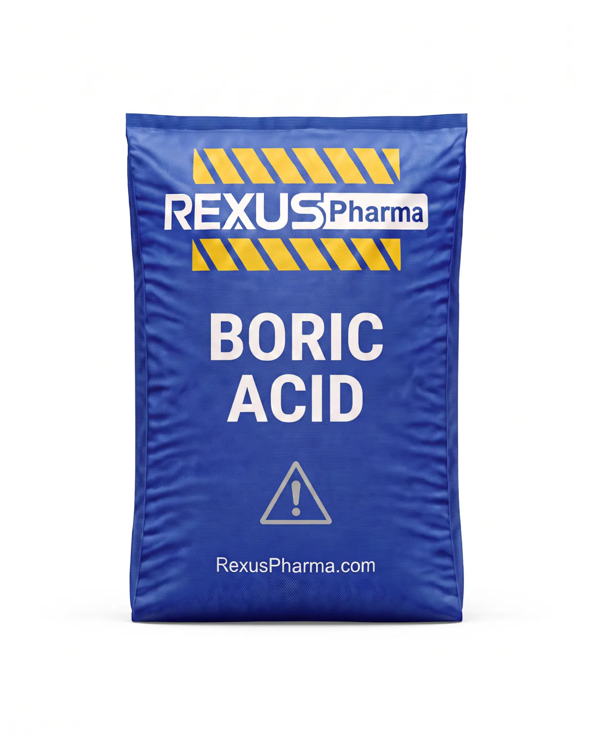 Boric Acid bag supplied and exported by Rexus Pharma Chem LLP, India