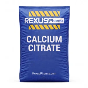 Calcium Citrate bag supplied and exported by Rexus Pharma Chem LLP, India