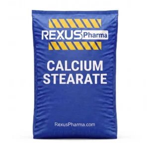 Calcium Stearate bag supplied and exported by Rexus Pharma Chem LLP, India