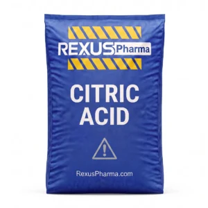 Citric Acid (Monohydrate & Anhydrous) bag supplied and exported by Rexus Pharma Chem LLP, India