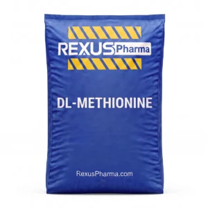DL-Methionine bag supplied and exported by Rexus Pharma Chem LLP, India