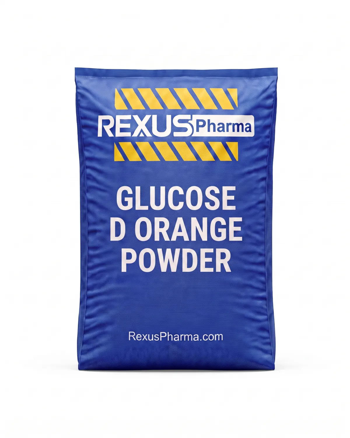 Glucose D Orange Powder bag supplied and exported by Rexus Pharma Chem LLP, India