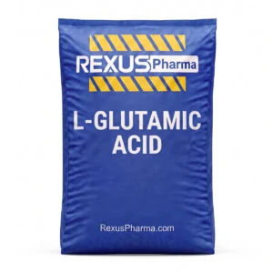 L-Glutamic Acid bag supplied and exported by Rexus Pharma Chem LLP, India