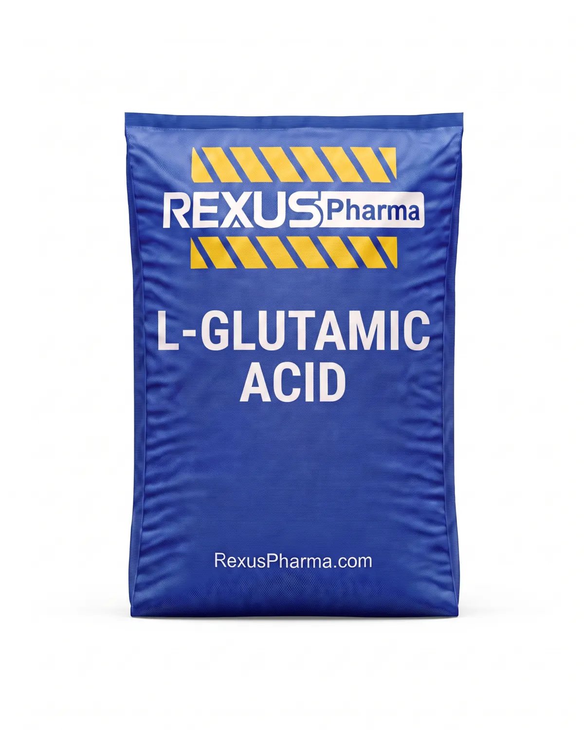 L-Glutamic Acid bag supplied and exported by Rexus Pharma Chem LLP, India