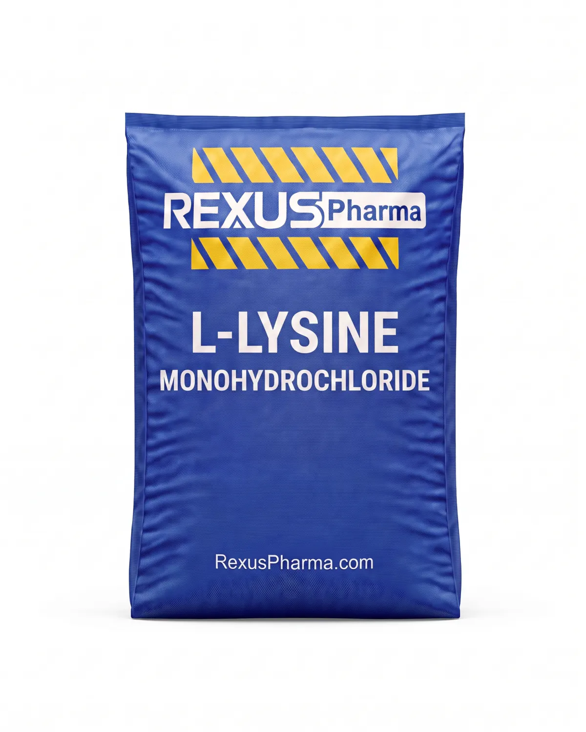 L-Lysine Monohydrochloride bag supplied and exported by Rexus Pharma Chem LLP, India