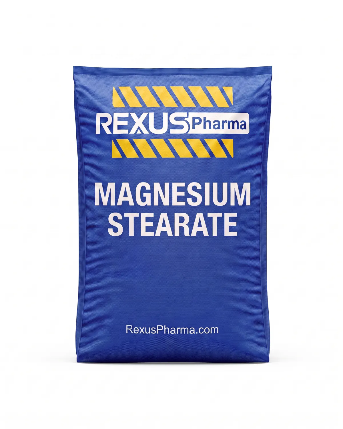 Magnesium Stearate bag supplied and exported by Rexus Pharma Chem LLP, India
