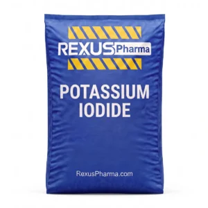 Potassium Iodide bag supplied and exported by Rexus Pharma Chem LLP, India