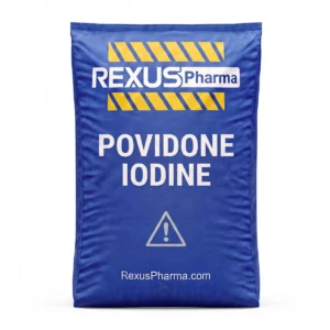 Povidone Iodine bag supplied and exported by Rexus Pharma Chem LLP, India