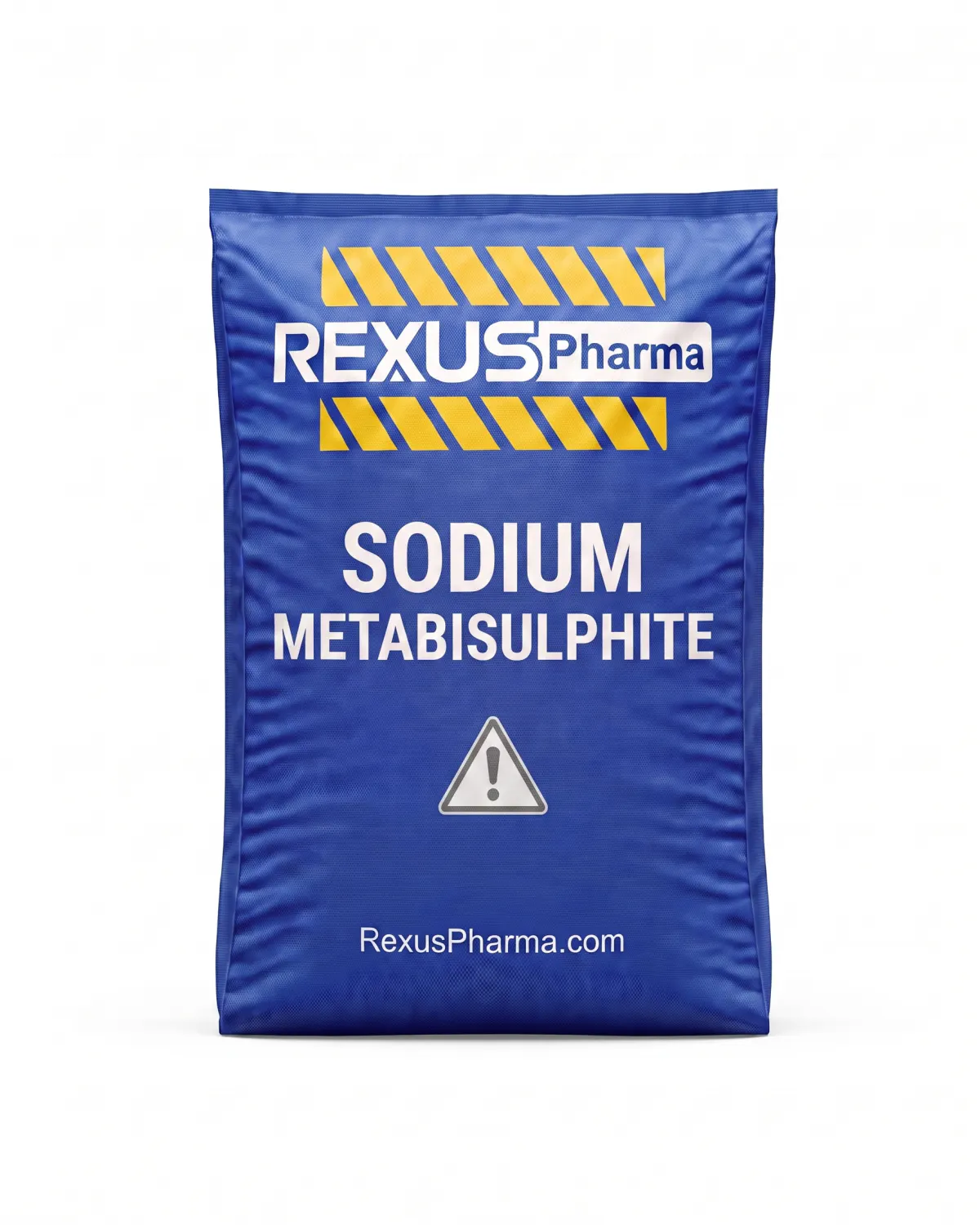 Sodium Metabisulphite bag supplied and exported by Rexus Pharma Chem LLP, India