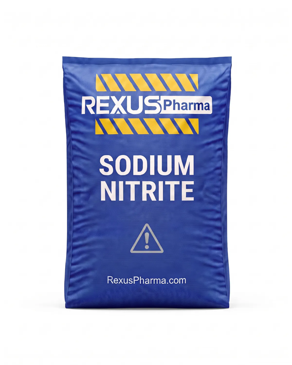 Sodium Nitrite bag supplied and exported by Rexus Pharma Chem LLP, India