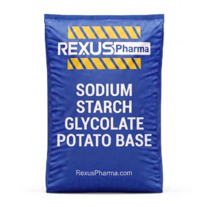 Sodium Starch Glycolate (Potato Base) bag supplied and exported by Rexus Pharma Chem LLP, India